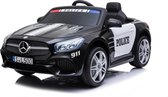 Mercedes Elektrische Kinderauto Politie SL500 Zwart - Krachtige Accu - Op Afstand Bestuurbaar - Veilig Voor Kinderen
