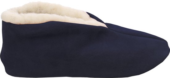 Bernardino® - Chaussons espagnols - 100% laine - bleu foncé - Unisexe - Taille 41