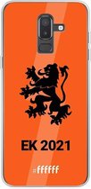 6F hoesje - geschikt voor Samsung Galaxy J8 (2018) -  Transparant TPU Case - Nederlands Elftal - EK 2021 #ffffff