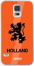 6F hoesje - geschikt voor Samsung Galaxy S5 -  Transparant TPU Case - Nederlands Elftal - Holland #ffffff