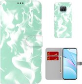 Voor Xiaomi Mi 10T Lite 5G Cloud Fog Pattern Horizontal Flip Leather Case met houder & kaartsleuf & portemonnee (mintgroen)