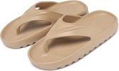 Zomer Zachte Ademende Strandschoenen Heren Buiten Casual Pantoffels, Maat: 44 (Bruin)