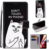 Voor OPPO Realme 5 / 5s / 5i / C3 / C3i / 6i / Narzo10 / 10A / 20A Gekleurde tekening Cross Texture Horizontale flip PU lederen tas met houder & kaartsleuven & portemonnee & lanyard (middelvi