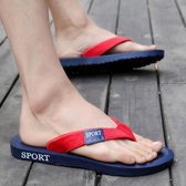 Heren antislip slippers Casual strandschoenen slippers, maat: 42 (blauw)