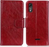Voor Wiko Y51 Nappa Texture Horizontale Flip Leren Case met Houder & Kaartsleuven & Portemonnee (Rood)