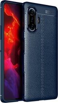 Voor Geschikt voor Xiaomi Redmi K40 Gaming Edition 5G Litchi Texture TPU schokbestendig hoesje (blauw)