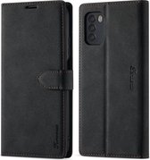 Voor Geschikt voor Xiaomi Poco M3 / Redmi 9T / 9 Power Forwenw F1-serie Mat Sterk magnetisme Horizontale flip lederen tas met houder & kaartsleuven & portemonnee & fotolijst (zwart