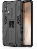 Voor vivo iQOO Neo5 Supersonic PC + TPU schokbestendig hoesje met houder (zwart)