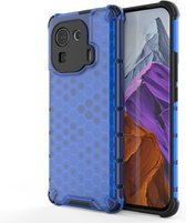Voor Xiaomi Mi 11 Pro schokbestendige honingraat pc + TPU beschermhoes (blauw)
