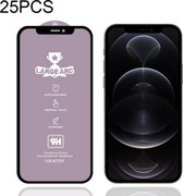 25 STKS 9H HD Grote boog Hoge aluminiumoxide Volledig scherm gehard glasfilm voor iPhone 12/12 Pro