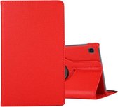 Voor Samsung Galaxy A7 Lite T220 360 graden rotatie Litchi Texture Flip lederen tas met houder (rood)