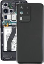 Batterij-achterklep met cameralensafdekking voor Samsung Galaxy S20 Ultra (zwart)