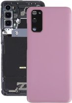 Batterij-achterklep met cameralensafdekking voor Samsung Galaxy S20 (roze)