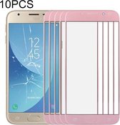 10 PCS Front Screen Outer Glass Lens voor Samsung Galaxy J3 (2017) / J330 (Rose Gold)