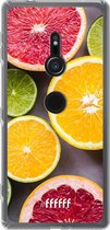 6F hoesje - geschikt voor Sony Xperia XZ2 -  Transparant TPU Case - Citrus Fruit #ffffff