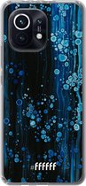 6F hoesje - geschikt voor Xiaomi Mi 11 -  Transparant TPU Case - Bubbling Blues #ffffff