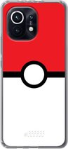 6F hoesje - geschikt voor Xiaomi Mi 11 -  Transparant TPU Case - Pokeball #ffffff