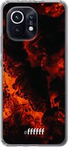 6F hoesje - geschikt voor Xiaomi Mi 11 -  Transparant TPU Case - Hot Hot Hot #ffffff