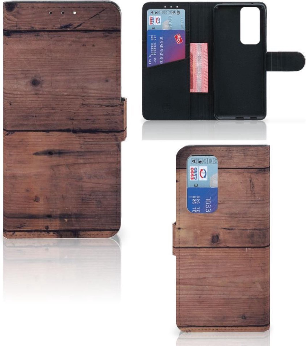 OPPO Find X3 Neo 5G Book Style Case Old Wood