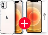 iPhone 12 Mini Anti-Shock Hoesje + GRATIS Screenprotector - Transparant - Extra - Dun - Apple iPhone 12 Mini hoes - cover - case - Screenprotector kit