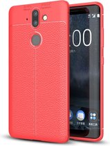 Nokia 8 Sirocco Hoesje - Mobigear - Luxury Serie - TPU Backcover - Rood - Hoesje Geschikt Voor Nokia 8 Sirocco