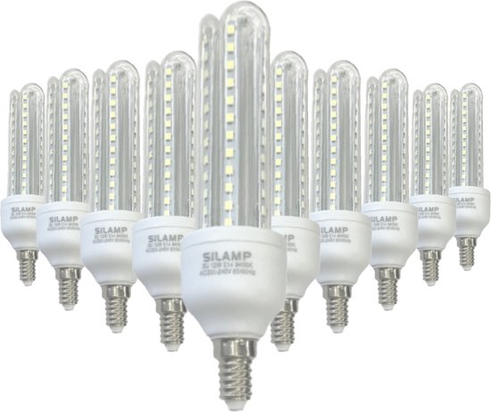 versus dun Wissen E14 LED-lamp 12W Lynx 220V 360 ° spaarlamp (10 stuks) - Wit licht | bol.com