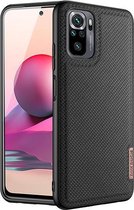 Dux Ducis - Hoesje geschikt voor Xiaomi Redmi Note 10 - Fino Series - Back Cover - Zwart