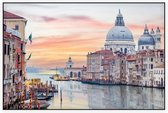 Skyline van Venetië met het Canal Grande - Foto op Akoestisch paneel - 90 x 60 cm