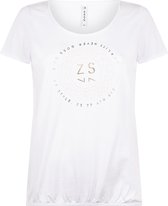 Zoso T-shirt Daisy 214 White Summergold 0016/0250 Dames Maat - XL