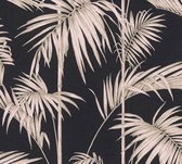 PALMBLADEREN BEHANG | Botanisch - brons goud - A.S. Création Metropolitan Stories