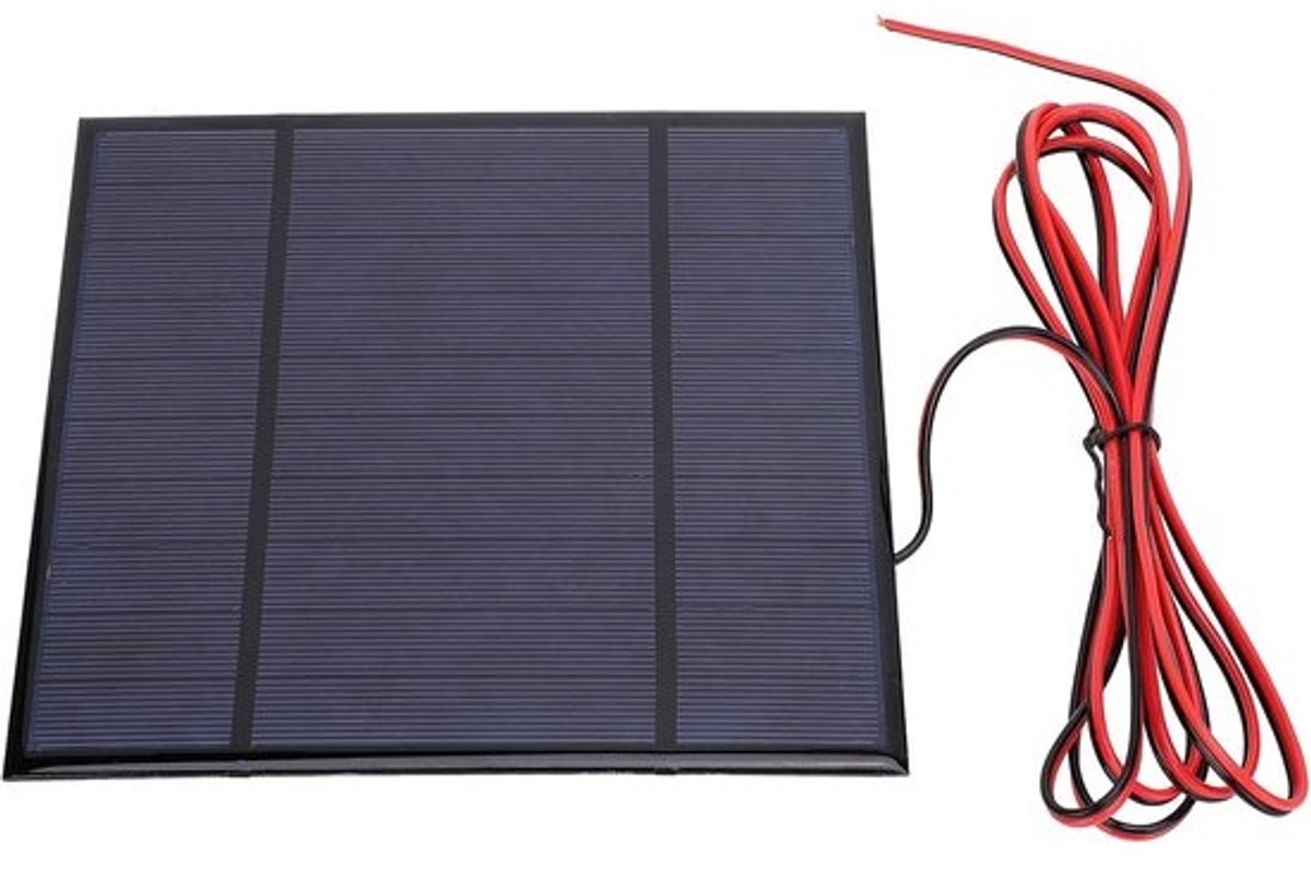 Mini Zonnepaneel 5V 4.5W met 78,7 Inch Kabel - Draagbaar en Sneeuwbestendig