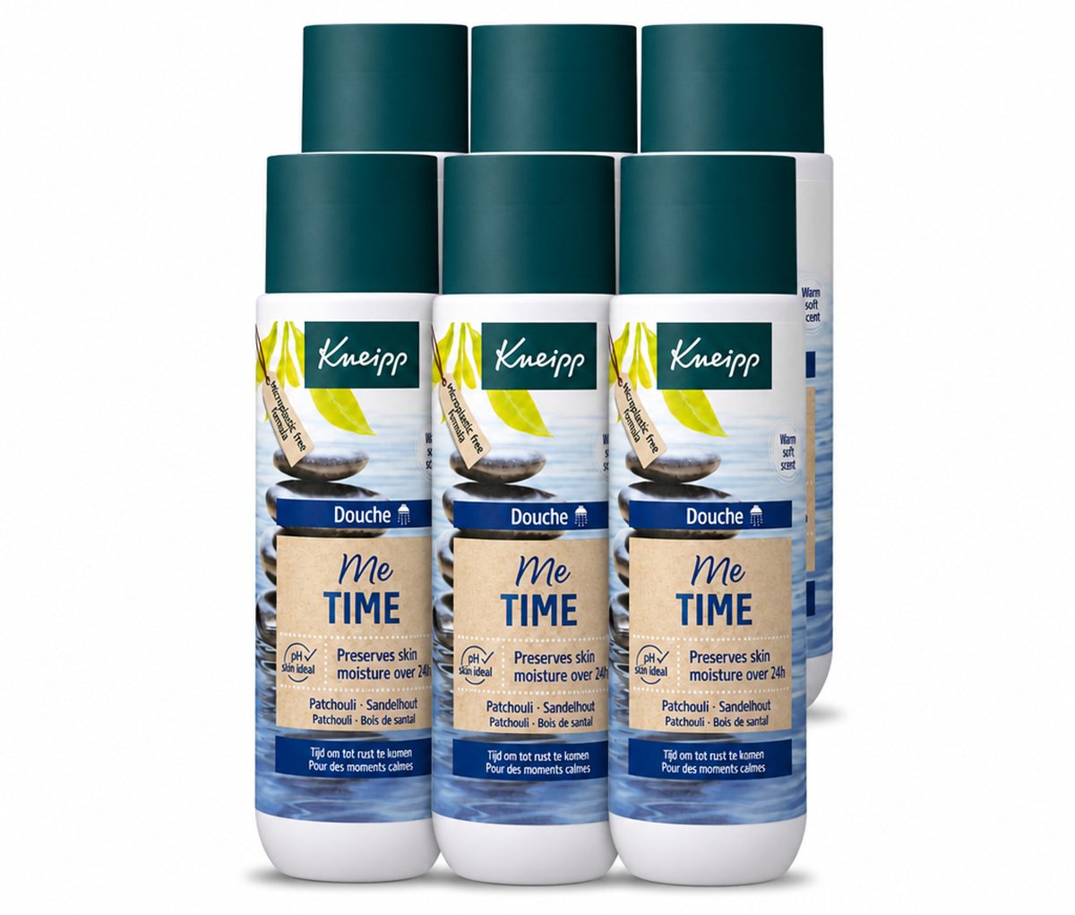 6 x Kneipp - Douchegel - Me-Time - 200 ml - Voordeelverpakking - 6 stuks