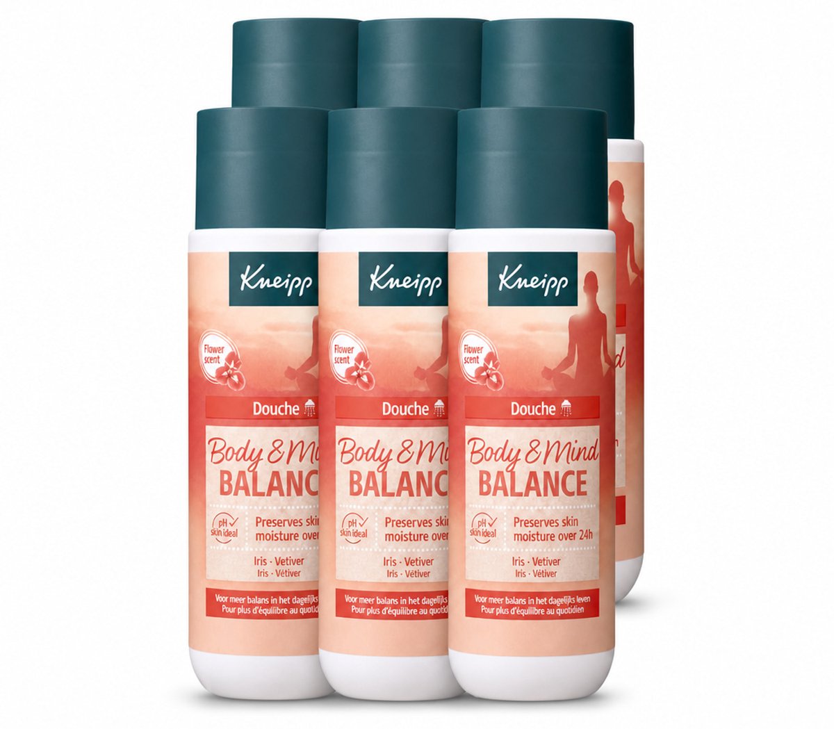 6 x Kneipp - Douchegel - Body & Mind Balance - 200 ml - Voordeelverpakking - 6 stuks