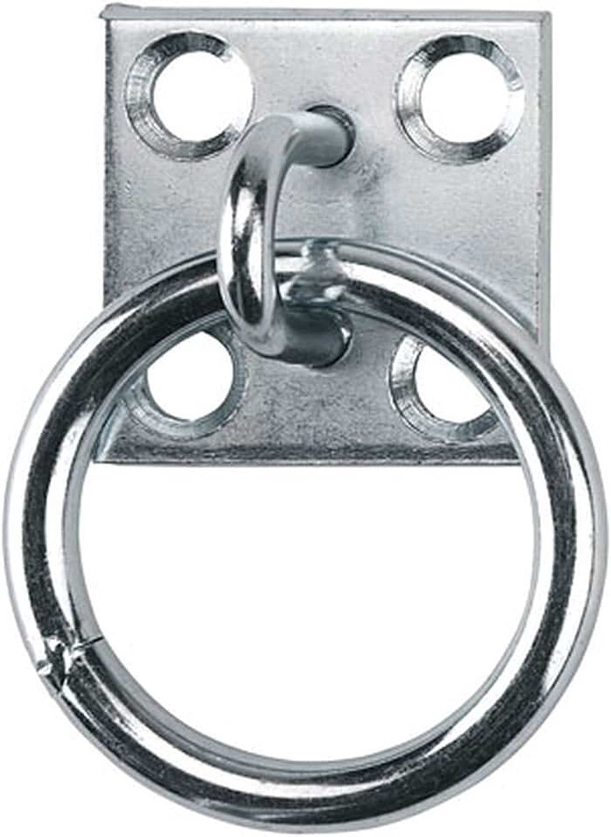 5 Stks Tie ring gegalvaniseerd met Montageplaat Ring voor Connectiviteit Paarden Bar ring Crib ring Om haken te binden