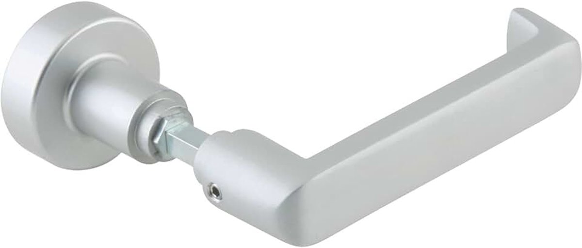 Glazen deuren, platte deurgreep, met verwisselbare pen glazen deurbeslag aluminium zilver geanodiseerd