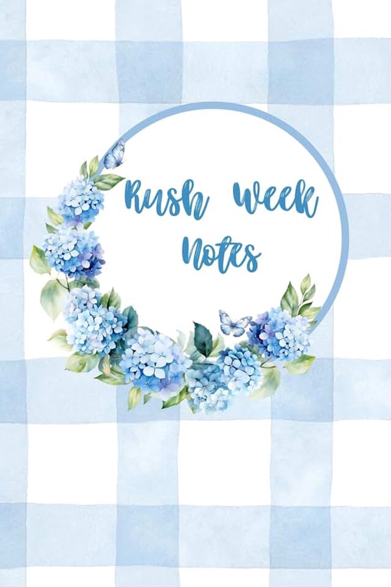 Rush Week Notes: Lined Notebook for Sorority Recruitment