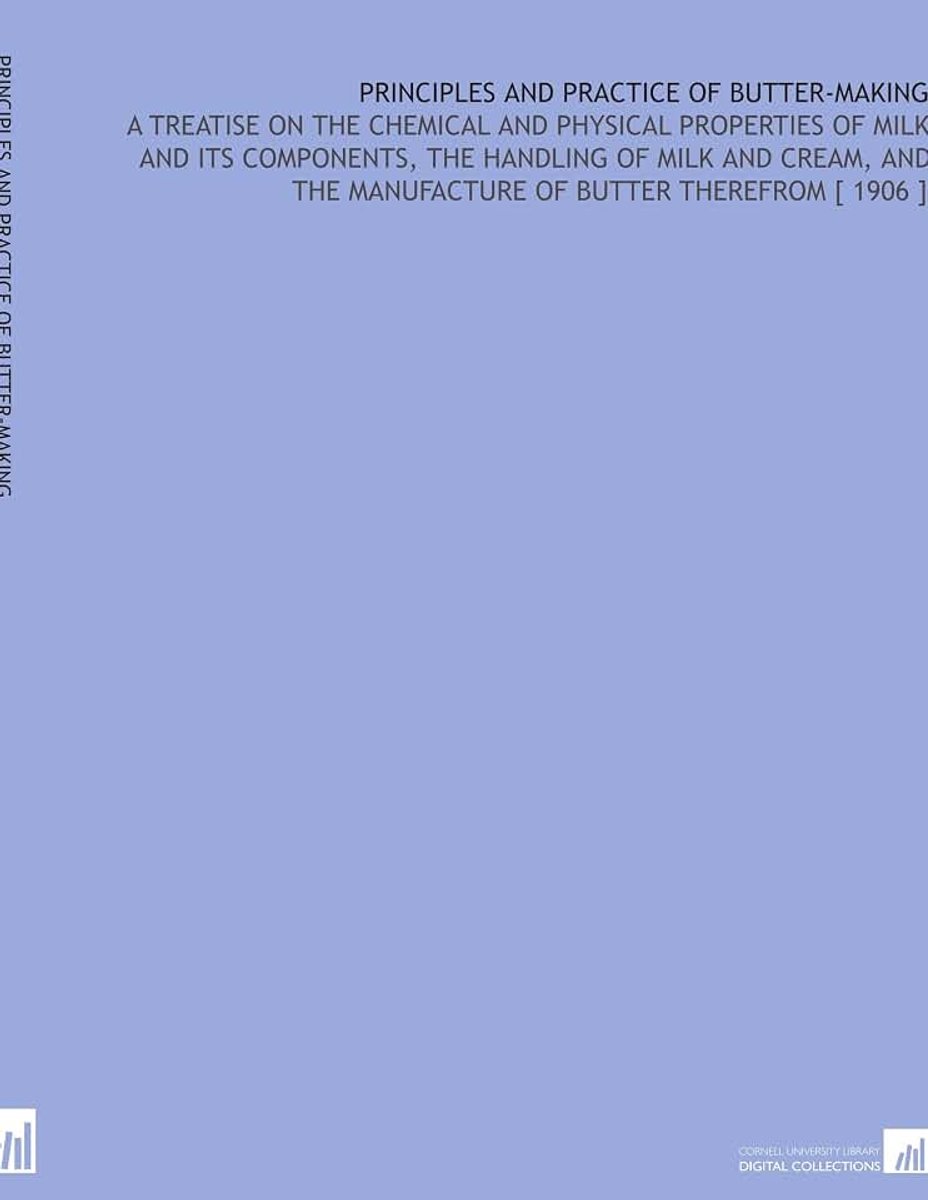 And Practice of Butter-Making