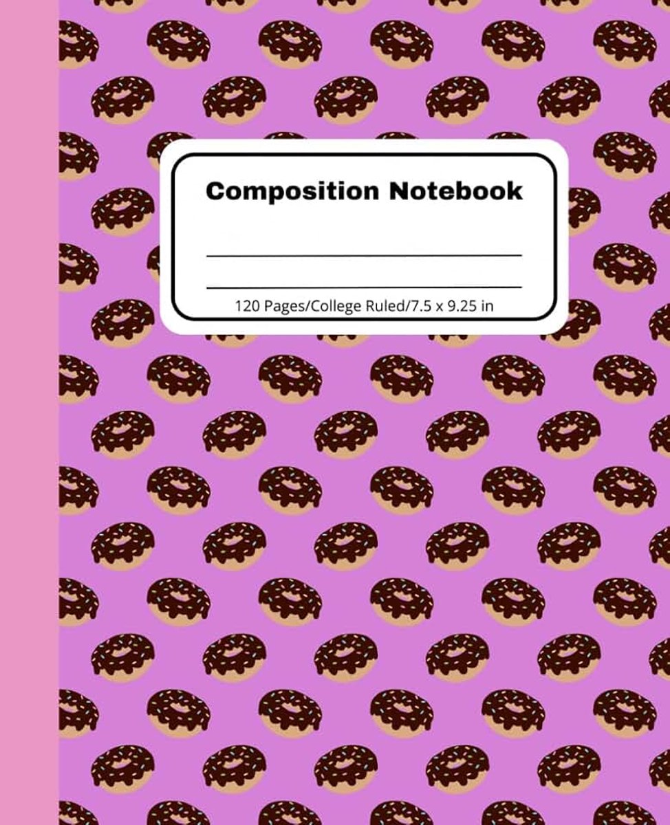 Donuts Composition Notebook College Ruled: School Book for Teens