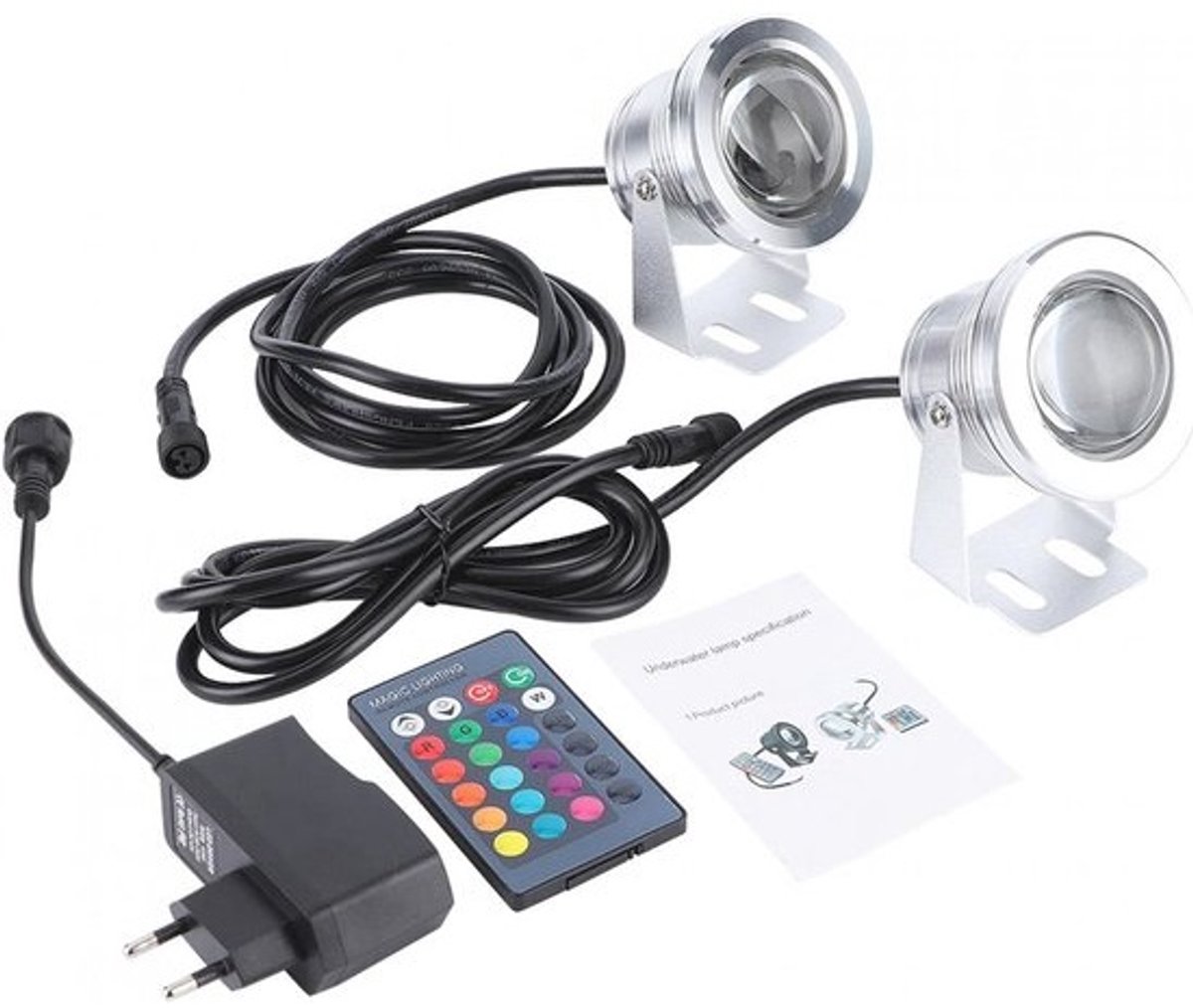 10W Onderwater LED Spotlicht voor Vijver en Zwembad - Waterdichte RGB Lamp met Afstandsbediening
