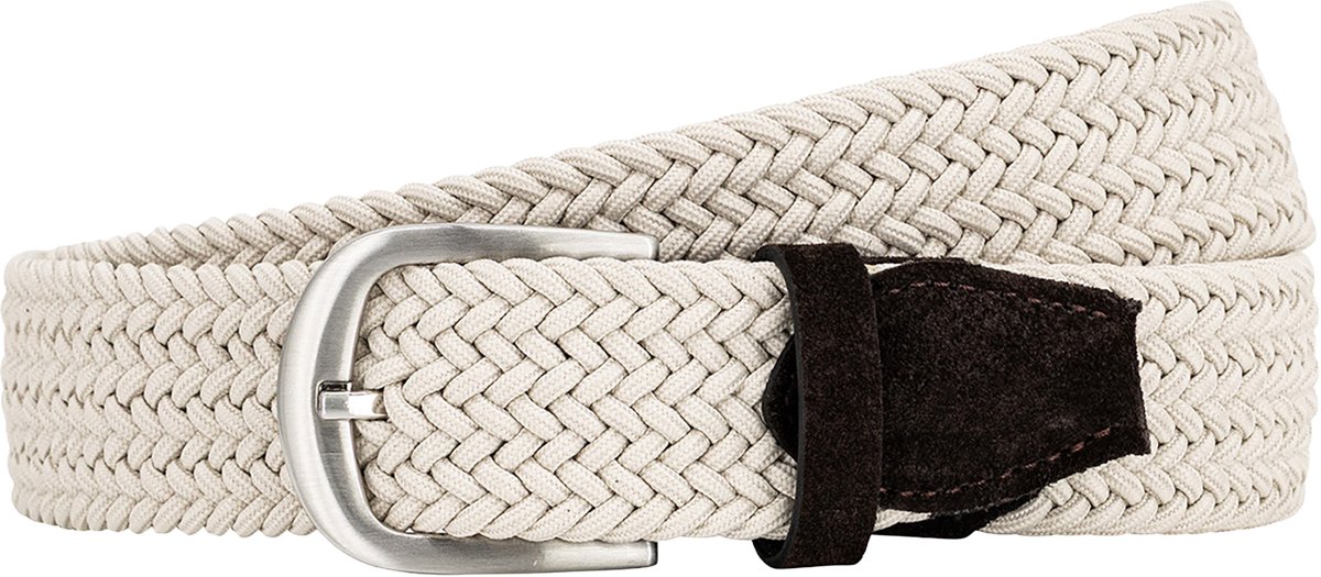 LINDENMANN elastische heren riem - beige