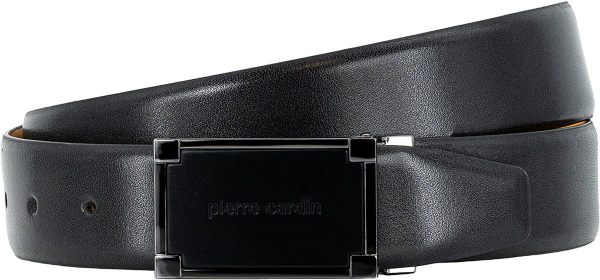 PIERRE CARDIN leren heren riem - zwart