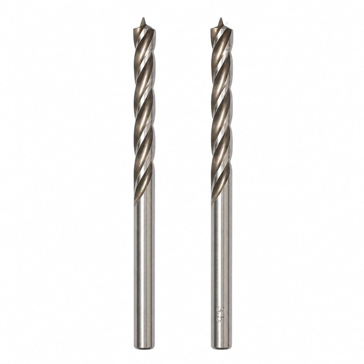 Jjw-germany HSS-G precisie houtboor spiraalboor (D= 4,0 mm) met centreerpunt, 2 stuks