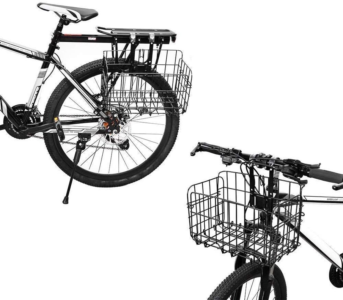 Opvouwbare Fietsmand Voor Stuurmontage – Duurzame Aluminiumlegering Met Snelsluiting, Grote Inhoud En Eenvoudig Mee Te Nemen – Ook Geschikt Voor Bagagedrager En Mountainbike