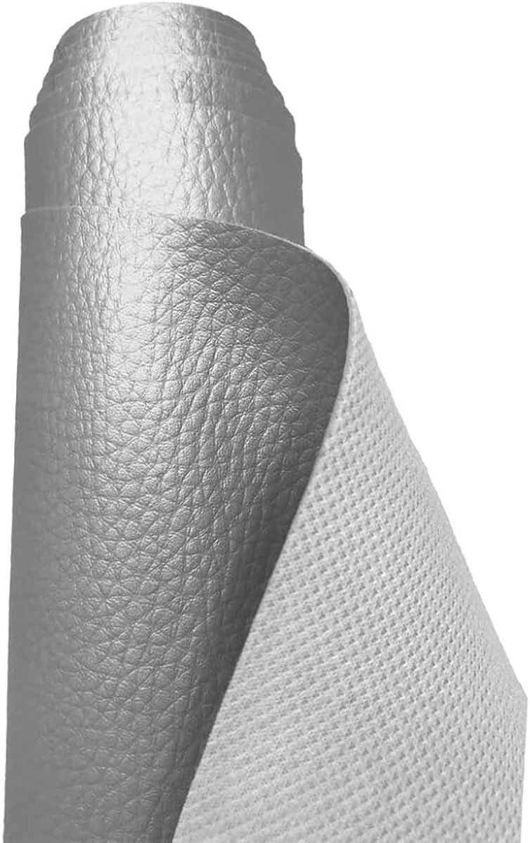 Stof, nepleer, vinyl, waterdicht, materiaal, voor kleding maken, bekleding, tafelkleed, tassen, korte broeken, rokjes, glimmend zilver, halve meter, 50 x 140 cm