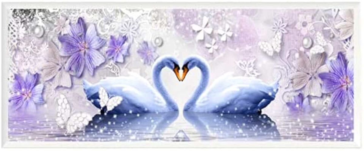 Diamond Painting Kits voor volwassenen en kinderen twee zwanen grote grootte volledige boor diamant borduurwerk schilderij mozaïek afbeeldingen op nummer kits cadeau voor thuis muur decor foto