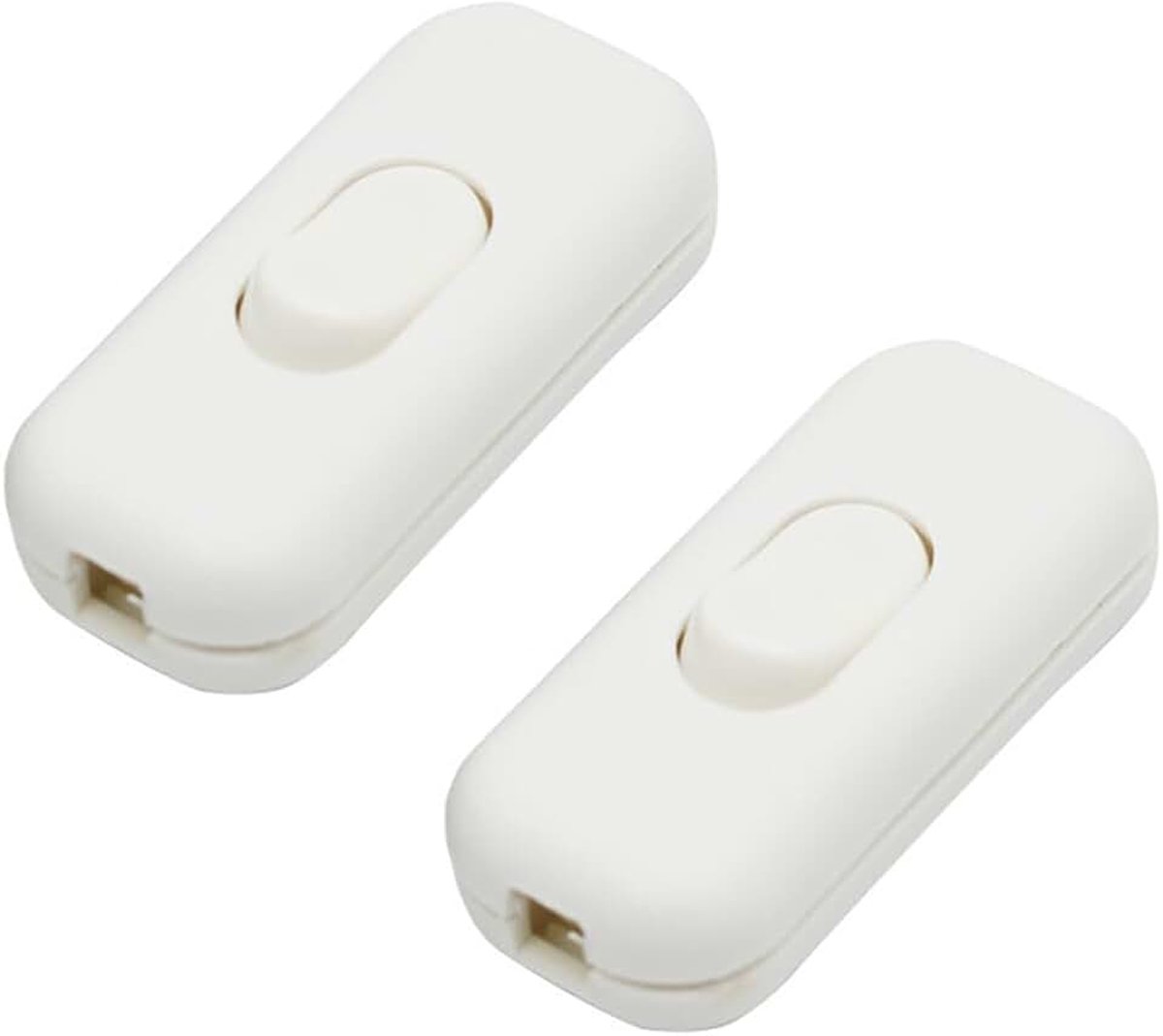 Inline schakelaar, tussenschakelaar, 6 A 250 V, torpedo-schakelaar, tuimelschakelaar, kabelschakelaar, 2-aderige en 3-aderige voedingskabels, voor alle soorten elektrische lampen, tafellampen (2