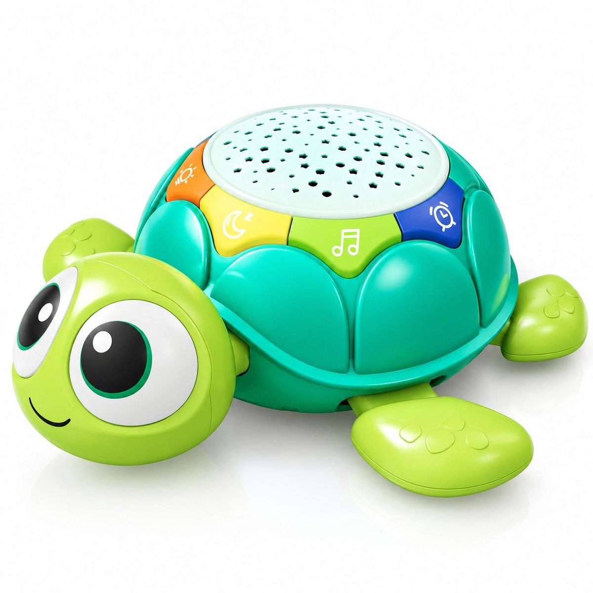 VHV - Baby kruip en leer Schildpad - Een ondergrondse schildpad - Baby speelgoed - Schildpad speelgoed - Motoriek Speelgoed - Interactief Speelgoed - Sensorisch speelgoed - Met Muziekprojectie - Instelbaar volume - Cadeau