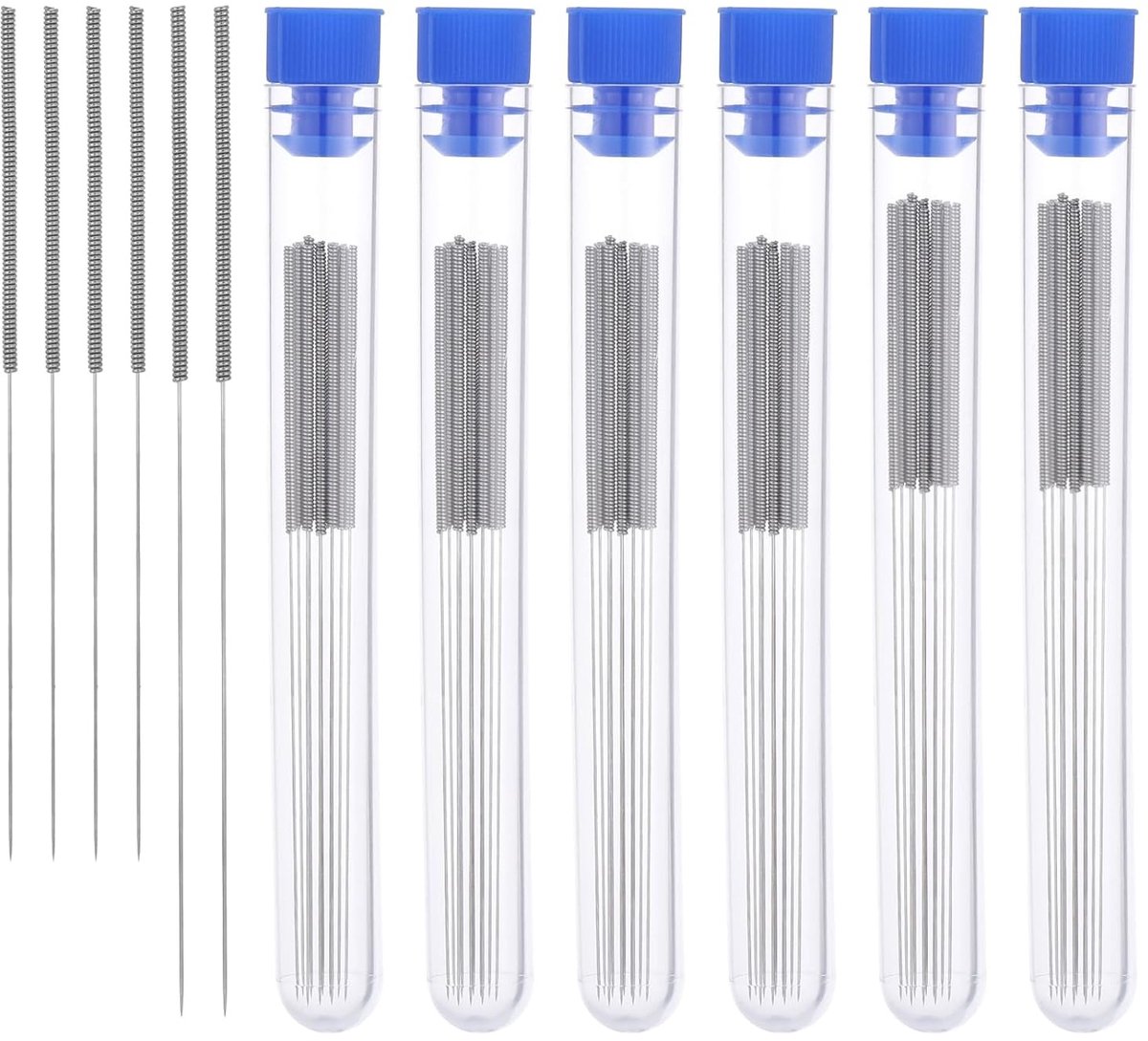 60-delige Reinigingsset voor 3D Printers met Diverse Maten, RVS Nozzle Reinigers, Reinigingsnaalden en Nozzle Verwijderaar, 3D Printer Accessoires voor Optimale Prestaties