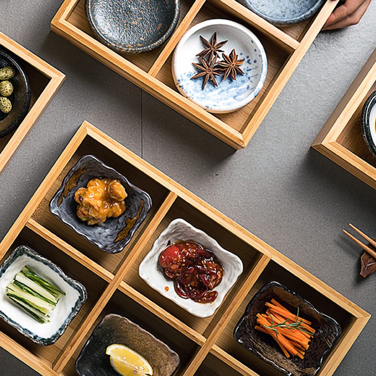 Lade Organizer - Bamboe Theedoos - Bestekbak met 6 Vakken - Opbergdoos Hout - Keukenlade Organizer - Bureau Lade Inzet - Sorteerdoos - Hobby Opberger - Kralendoos - Badkamer Cosmetica Houder - Duurzame Opbergers - Praktisch - Houtkleur - 1 Stuk — cadeau in Cadeau-ideeën - foto 4