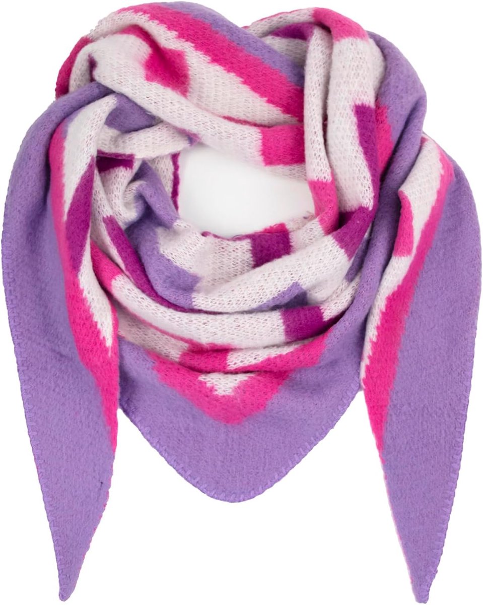 Damessjaal driehoekige vorm - dames halsdoek unisex - wintersjaal zomersjaal XXL zeer zachte sjaal